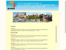 Tablet Screenshot of aina-conference.org